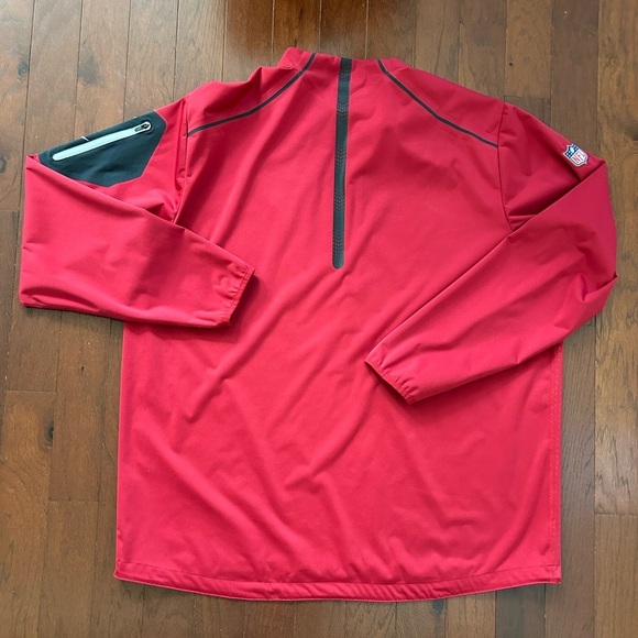 Nike On Field Apparel Arizona Cardinals Jacket 1/4 zip red NFL player wear XXL - Picture 10 of 10